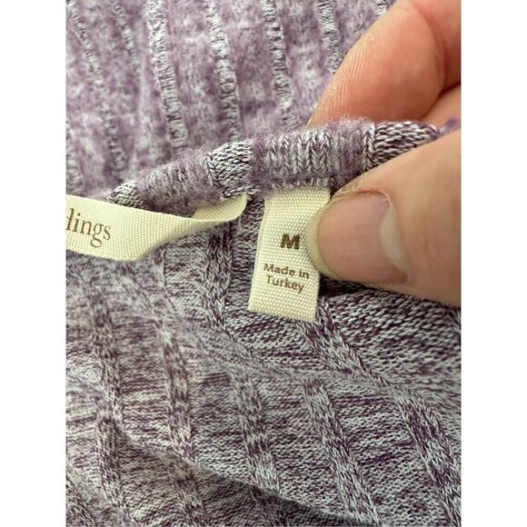 Soft Surroundings Open Front Drapey Cardigan Sweater Heathered Purple Size Mediu - Picture 6 of 7